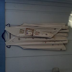 Very well loved vintage blue fish top